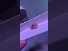 5.03ct Lab Growm Diamond Emerald Cut CVD Fancy Pink VS2 VG EX N IGI.