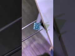 3.2CT Fancy Intense Blue VS1 2EX CVD Laboratorio Cresciuto Diamante Principessa Taglio IGI Certificato