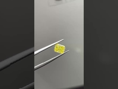 1.24ct Diamante di laboratorio radiante tagliato CVD Intenso giallo VVS2 EX VG N IGI