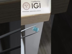 3.55ct Diamante di laboratorio, taglio radiante HPHT Blu VIVO VS2 2EX N IGI.