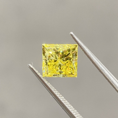 comprare VVS2 2.14ct Laboratorio Creato Canario Diamante CVD HPHT Diamante OEM online manufacture