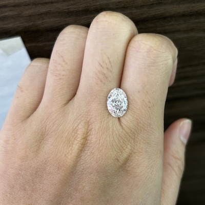 comprare 3.19ct VS1 F Oval Cut Lab Cresciuto in diamante IGI Certificato online manufacture