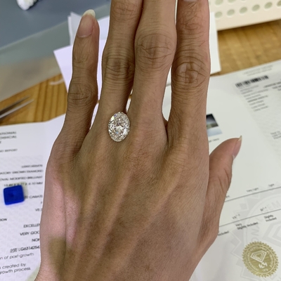 comprare 5.72ct Lab Growm Diamond Oval Cut CVD F VS2 2EX N IGI LG631425478 online manufacture
