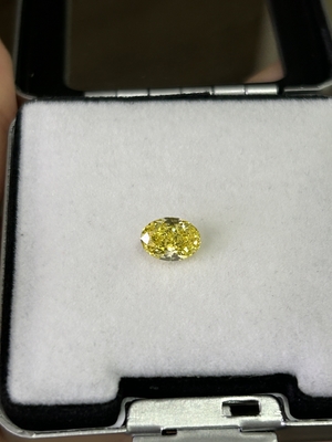 comprare 1.37 carati Taglio ovale HPHT VS CVD Diamanti Fantastico Giallo Vivido online manufacture