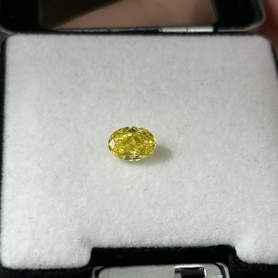 comprare 1.18ct Taglio ovale HPHT Lab Diamonds Fancy Vivid Yellow VVS2 2VG N Certificato IGI online manufacture