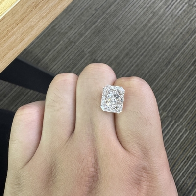 comprare 6.56 carati Radiant Cut Diamond Laboratory Grown SI1 Clarity F Color online manufacture