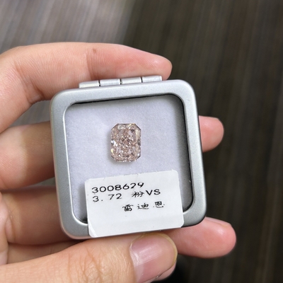 comprare 3.72ct CVD Fancy Pink Lab Cresciuto Diamante Radiante Taglio VS Chiarezza online manufacture