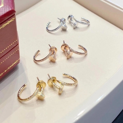 comprare Diamante naturale 0,51 carati orecchini per unghie orecchini in oro massiccio 18k VS GH online manufacture