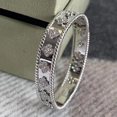 comprare VAN PERLEE Braccialetto di Trifoglio Dolce 18K Massiccio Oro Agata Braccialetto online manufacture