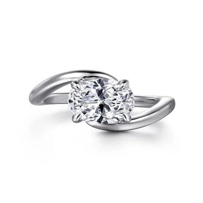 comprare Anello di fidanzamento di diamanti di taglio ovale di 1 carato online manufacture