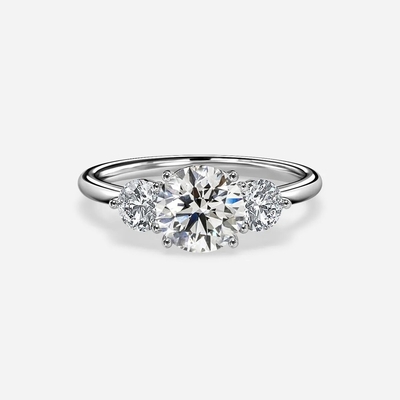 comprare VVS Clarity HPHT Round Cut Lab Grown Diamond Ring 2 Carat Custom Diamond Wedding Bands online manufacture