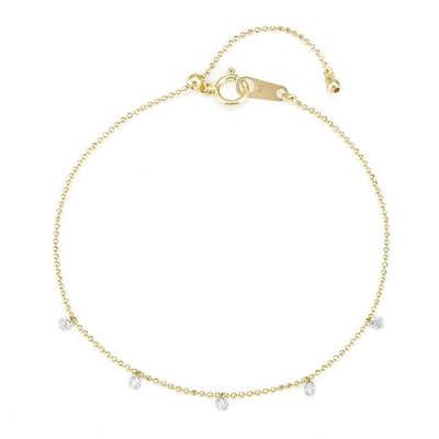comprare Stupefacente 18K 14K 10K Oro Massello Chiarezza CVD Taglio Rotondo Bezel Laboratorio Cresciuto Braccialetti Diamante Per Gli Amanti Di Gioielli online manufacture