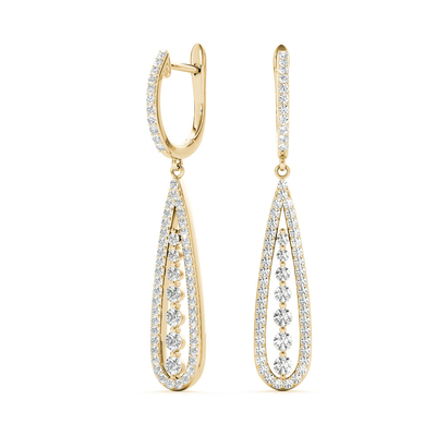 comprare 0.75 carati Diamante creato in laboratorio Orecchini VVS Chiarezza HPHT Taglio rotondo online manufacture