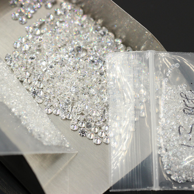 Diamanti creati in laboratorio in massa Diamanti a taglio rotondo da 1,3 a 4 mm
