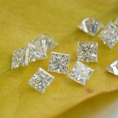 Princess Cut White Melee Diamonds HPHT da 1,8 a 4,1 mm da 0,01 a 0,47ct