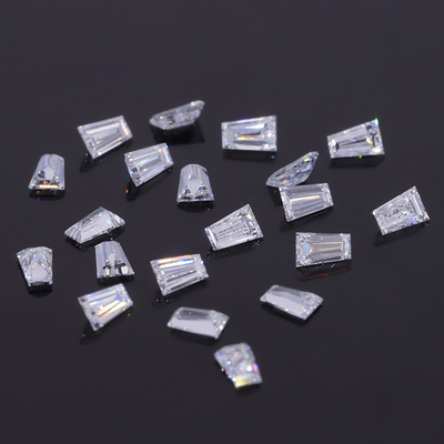 Diamanti creati in laboratorio in forma libera HPHT da 2,6-3,1 a 1,0-3,7 mm Forma trapezoidale bianca Taglio trapezoidale