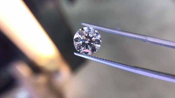 IGI Certificato 1.53CT F VVS2 ID EX Diamanti coltivati in laboratorio HPHT Taglio rotondo