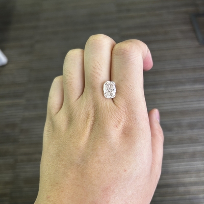 3.15CT VS1 H Cushion allungato taglio di laboratorio creato diamanti