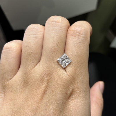 3.09CT D Colore VS1 Chiarezza EX VG CVD Princess Laboratorio Diamanti coltivati