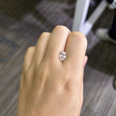 1.57CT E VS1 2EX CVD Laboratorio Diamanti Pear Cut IGI Certificato