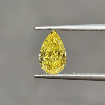 1.39ct VVS2 Diamanti gialli fatti dall'uomo Cvd e Hpht Diamanti in taglio perla