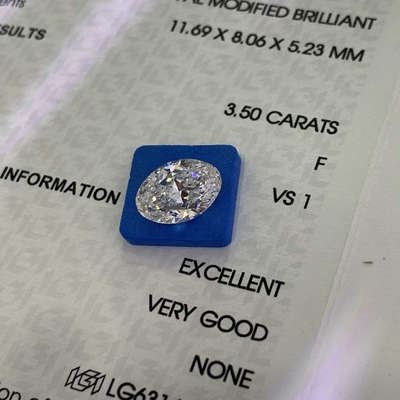 HYF 3,5 carati VS1 F Diamanti sintetici Laboratorio Creato Diamante CVD