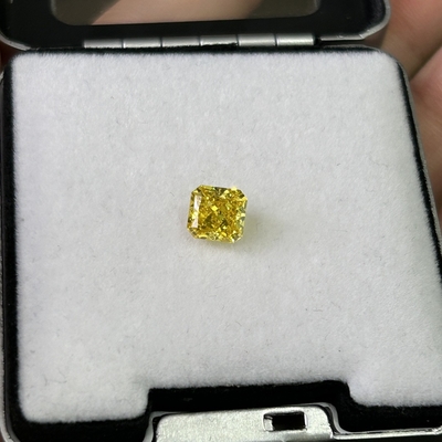 1.56ct Diamante giallo sintetico HPHT Diamanti coltivati in laboratorio Bianco giallo vivido SI2 2VG N IGI