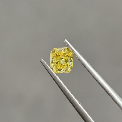 0.55ct VS2 Creato in laboratorio Canarino Giallo Diamanti Radianti Taglio OEM ODM