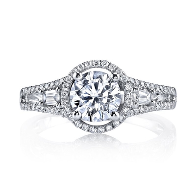 18K 14K 10K 9K Platino Halo Laboratorio Creato Diamante Anello di fidanzamento 1 a 3 carati