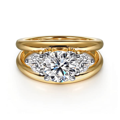 3 Stone CVD Round Cut Lab Creato Diamond Platinum Ring OEM ODM