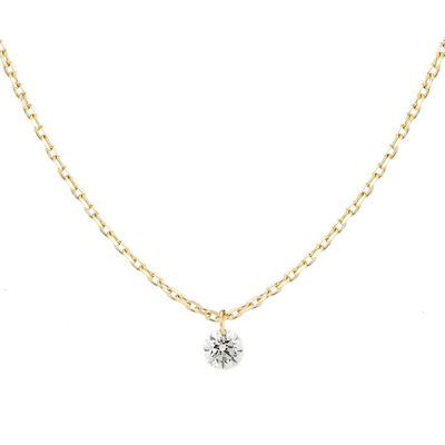 Colletto di diamanti di laboratorio con stile classico 18K 14K 10K oro massello